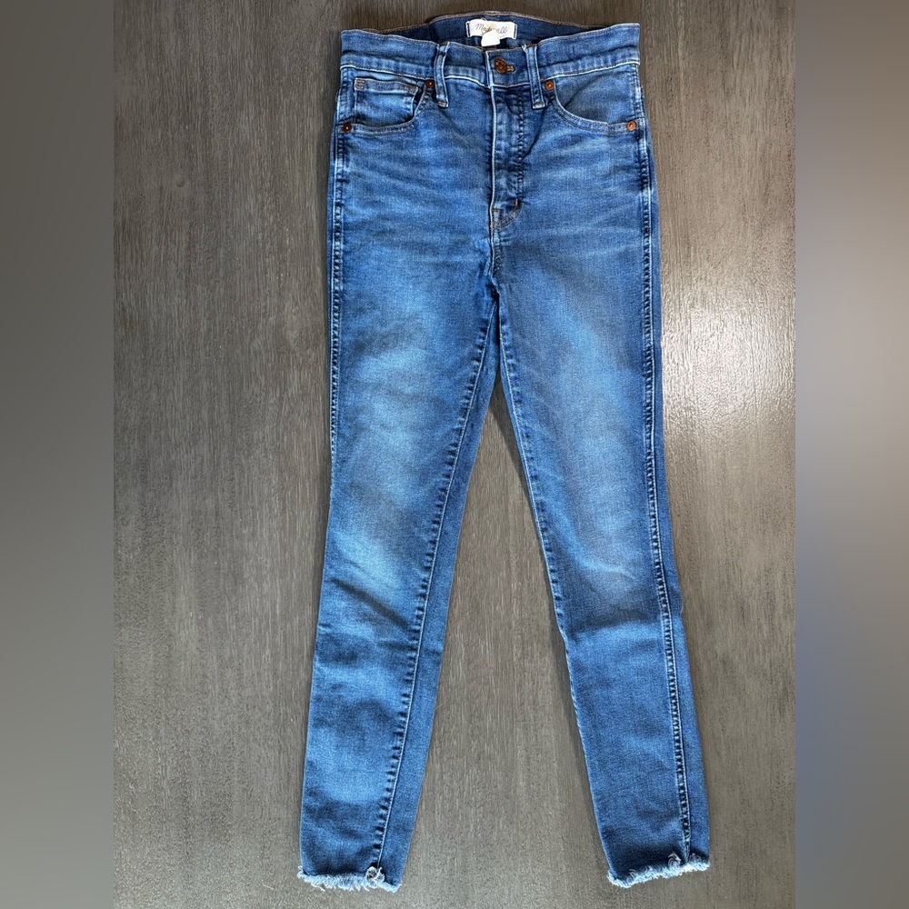 Madewell Blue Denim 10” High Rise Skinny Jeans Pants 27